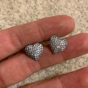 Silver Pace Heart earrings
